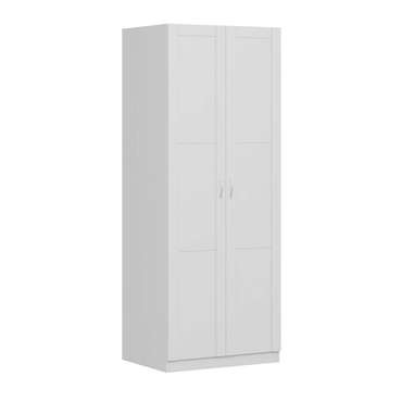 Шкаф двухдверный с рамочным фасадом Пегас белого цвета