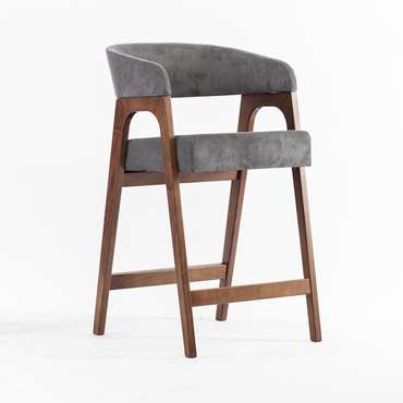 Барный стул Берн серо-коричневого цвета