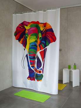 Штора для ванных комнат Elephant 180х200 из полиэстера