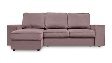 Угловой диван-кровать Монако темно-розового цвета