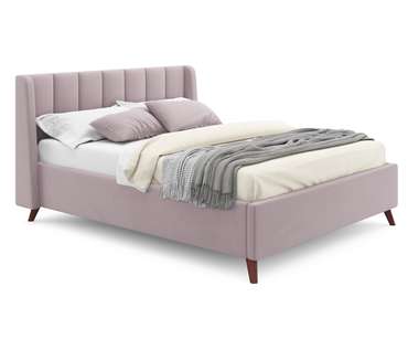 Кровать Betsi 160х200 лилового цвета с подъемным механизмом