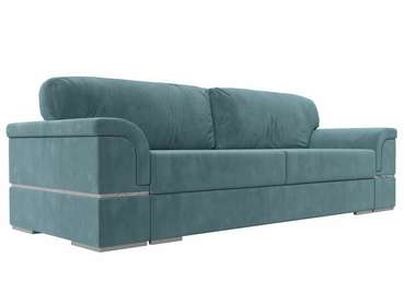 Прямой диван-кровать Порту бирюзового цвета
