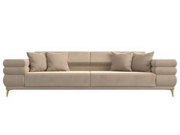 Прямой диван-кровать Лига 021 бежевого цвета