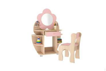 Набор детской мебели Ромашка бежевого цвета