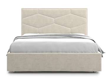 Кровать Premium Milana 4 160х200 бежевого цвета с подъемным механизмом