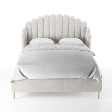 Кровать Amira 160х200 белого цвета 
