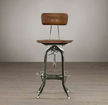 Барный стул Vintage Toledo antiqued green