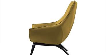 Кресло Ermes горчичного цвета 