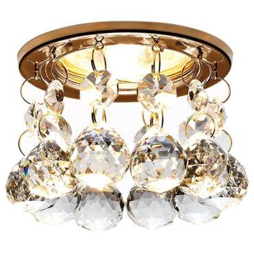 Точечный светильник Crystal K2051 CL/G (хрусталь, цвет прозрачный)