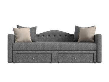 Прямой диван-кровать Дориан светло-серого цвета