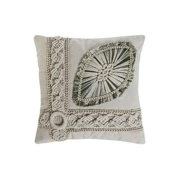 Подушка Boho 45х45 бежевого цвета
