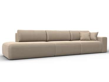 Диван-кровать Лига 036 Модерн Лонг бежевого цвета с правым подлокотником