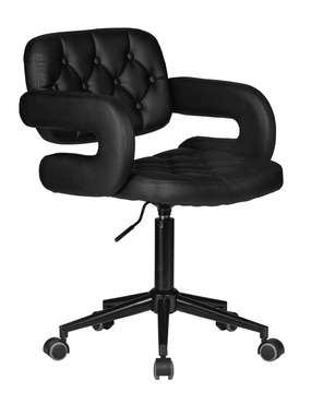 Офисное кресло для персонала Larry черного цвета