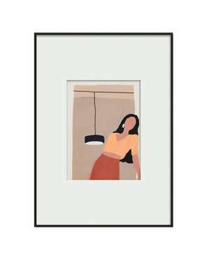 Интерьерный жикле Leaning woman 50х70 на холсте