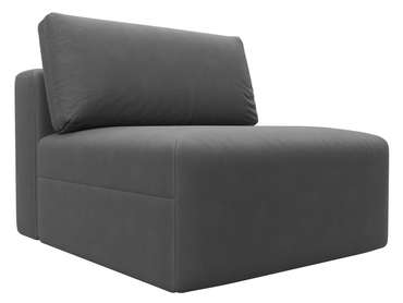 Диван Лига-060 серого цвета (замша)