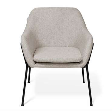 Кресло интерьерное серого цвета