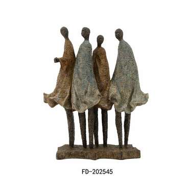 Декоративная фигура Африканка Смола Разноцветный (33,5 x 14,5 x 41 cm)