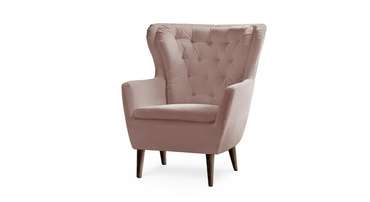 Кресло Дерби темно-розового цвета