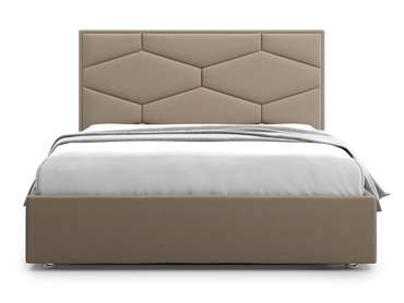 Кровать Premium Milana 4 160х200 коричневого цвета с подъемным механизмом