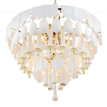 Подвесная люстра PLINSE C12 белого цвета