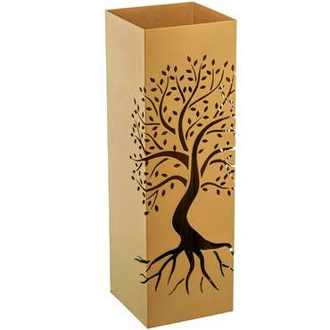Корзина для зонтов Позолоченный Дерево 15 x 49 x 15 cm