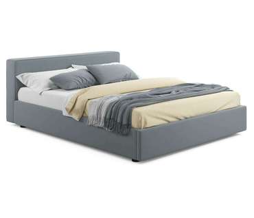 Кровать Skandi 160х200 серого цвета с подъемным механизмом