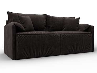 Модульный диван-кровать Лига-106 темно-коричневого цвета