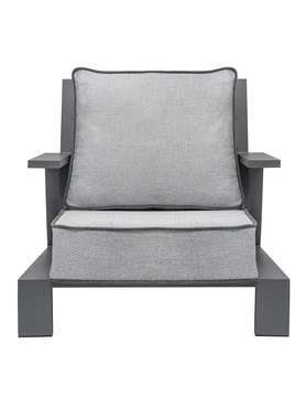 Кресло Korfu серого цвета