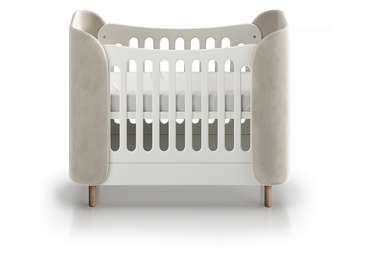 Кроватка Kidi Soft mini 60х120 молочного цвета