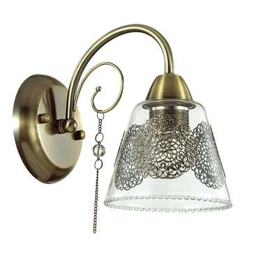 Бра Lumion Hortensa из металла и стекла 