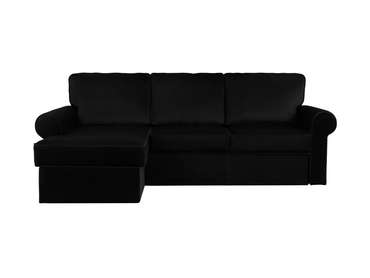 Угловой диван-кровать Murom черного цвета