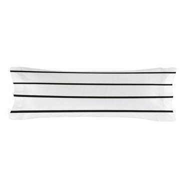 Наволочка Blanc Blush 45x110 бело-черного цвета
