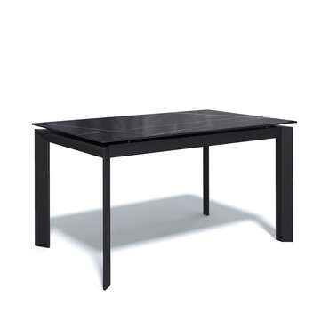 Раскладной обеденный стол DT1400 черного цвета