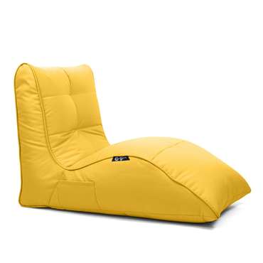 Бескаркасное кресло Сатори желтого цвета
