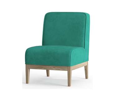 Кресло из велюра Арагорн бирюзового цвета