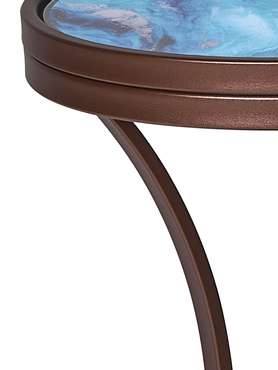 Кофейный столик Martini коричнево-голубого цвета