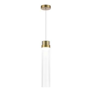 Светильник подвесной ST-Luce Латунь/Прозрачный LED 1*12W 4000K CHAMPAGNE