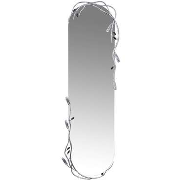 Настенное зеркало Oliva Branch серого цвета