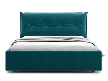 Кровать Cedrino 180х200 сине-зеленого цвета с подъемным механизмом 