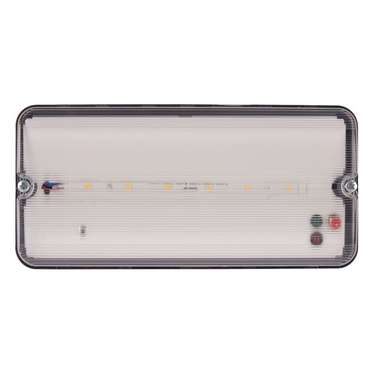 Накладной светильник ULW-K25B 6W/4000K/EMG IP65 BLACK (пластик, цвет прозрачный)