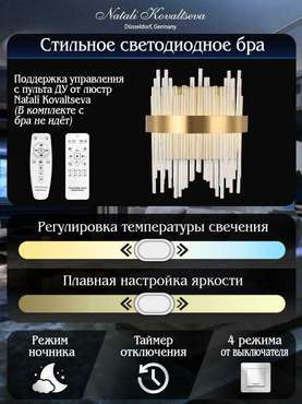 Настенный светодиодный светильник Natali Kovaltseva Led Lamps 81118/1W