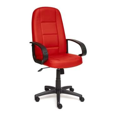 Кресло офисное красного цвета