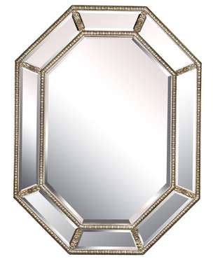 Настенное Зеркало в раме Diamond Silver  
