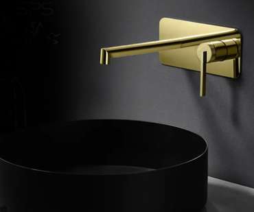 Смеситель встраиваемый Bronze de Luxe 7051 глянцевое золото