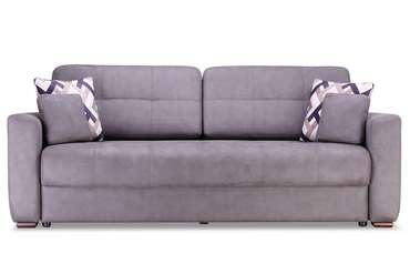 Прямой диван-кровать Фреско Оптима серого цвета