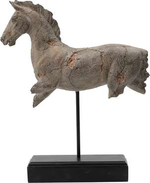 Статуэтка Античная лошадь серого цвета