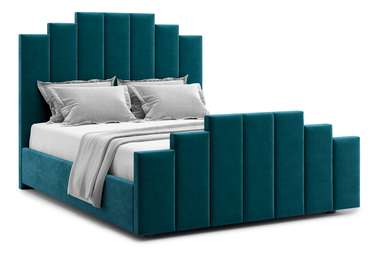 Кровать Velino 140х200 сине-зеленого цвета с подъемным механизмом