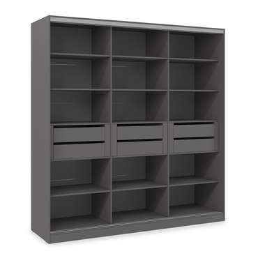 Шкаф-купе Comfort 24.10 темно-серого цвета