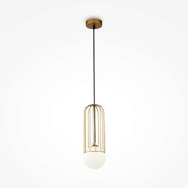 Подвесной светильник Telford Pendant бело-золотого цвета