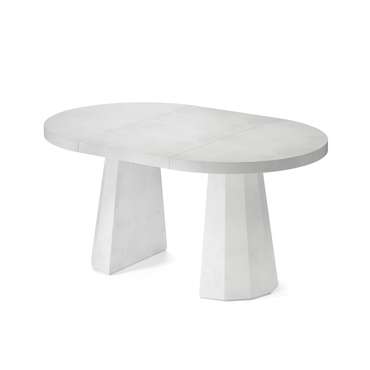 Обеденный стол раздвижной Хатиса ХL белого цвета